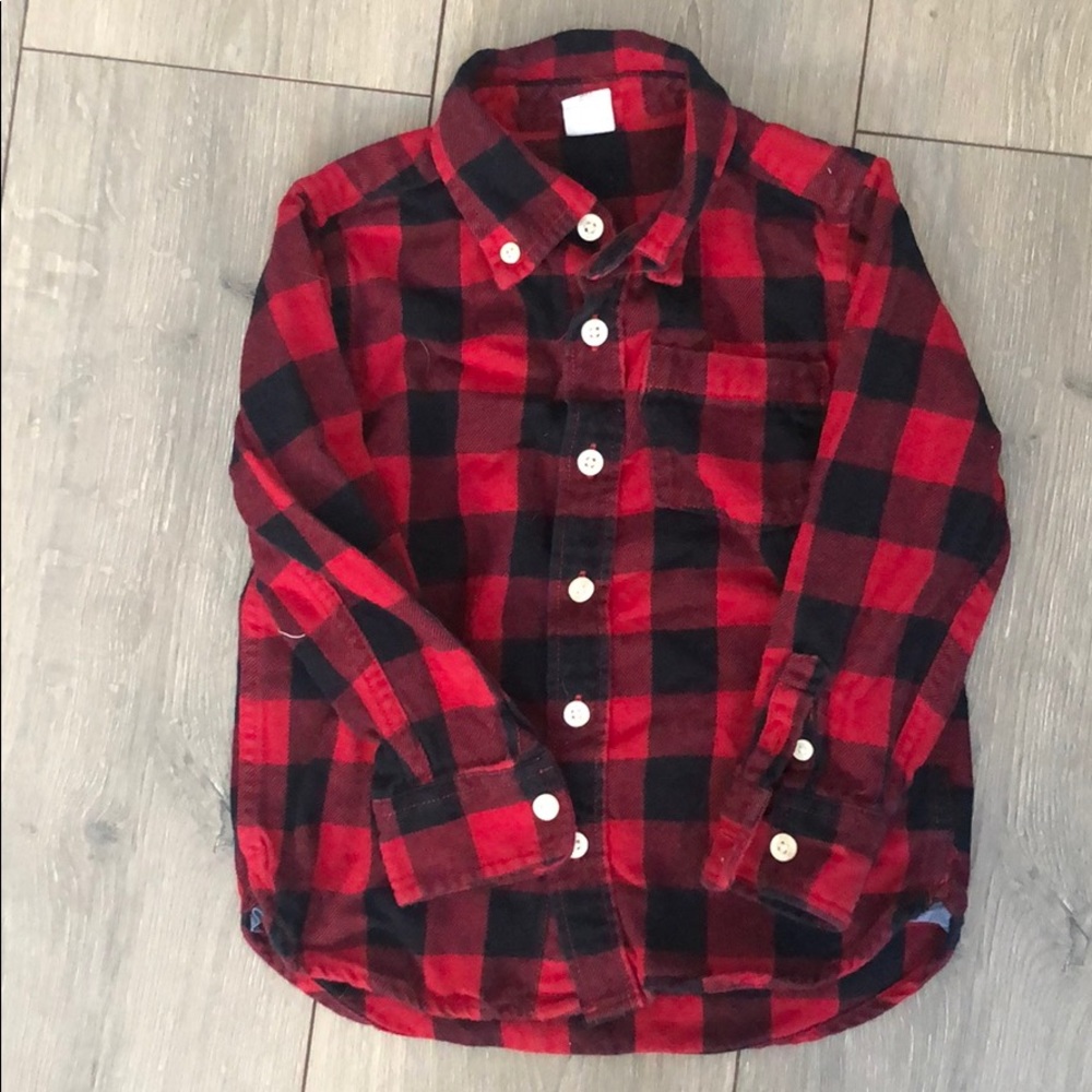 Baby Gap buffalo plaid flannel